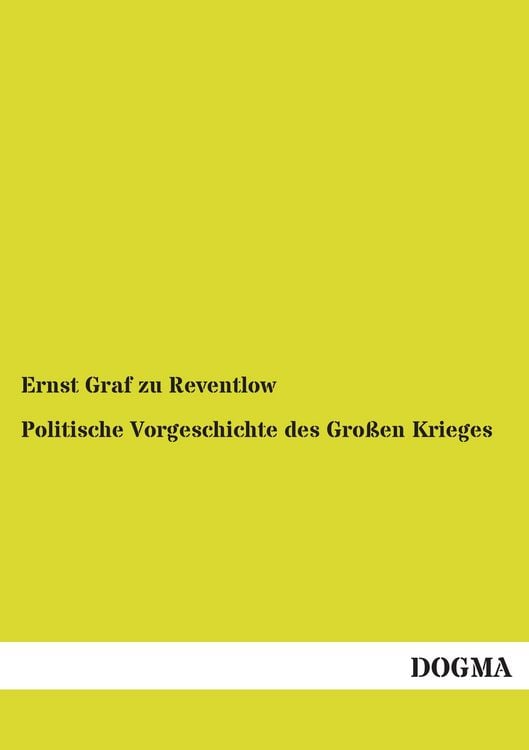 Produktbild: Politische Vorgeschichte des Gro&szlig;en Krieges