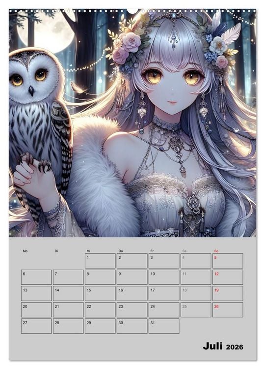 Produktbild: Sehnsucht nach Fantasie (Wandkalender 2026 DIN A2 hoch), CALVENDO Monatskalender