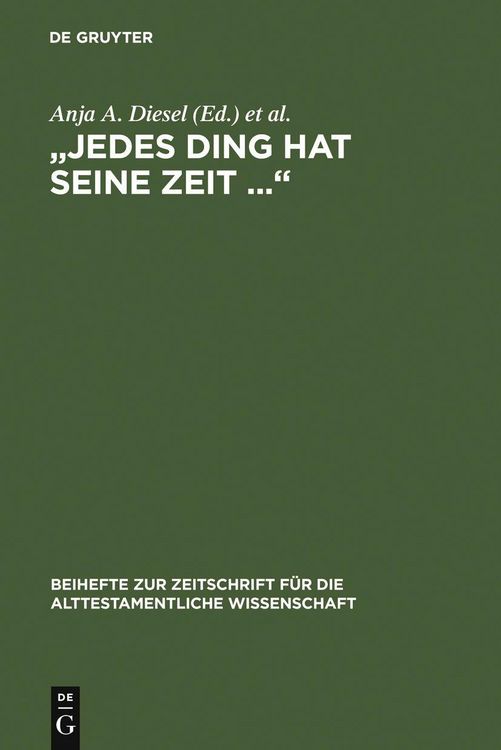 Produktbild: "Jedes Ding hat seine Zeit ..."