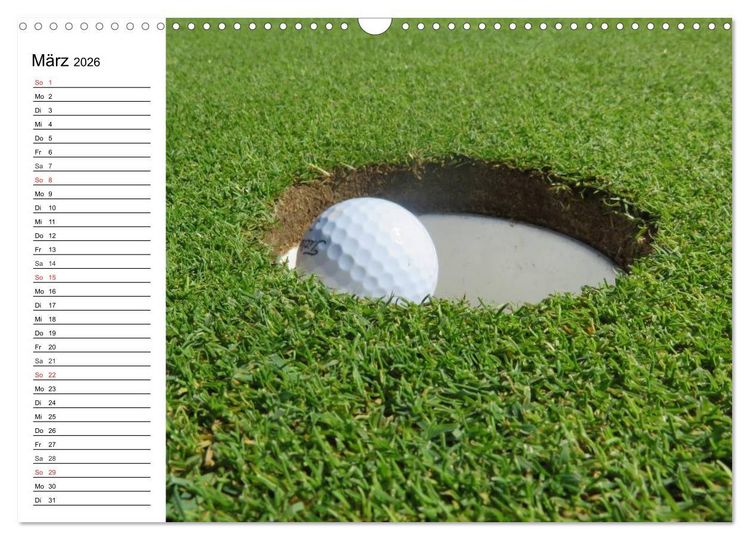 Produktbild: Abenteuer Golfspielen. Impressionen (Wandkalender 2026 DIN A3 quer), CALVENDO Monatskalender