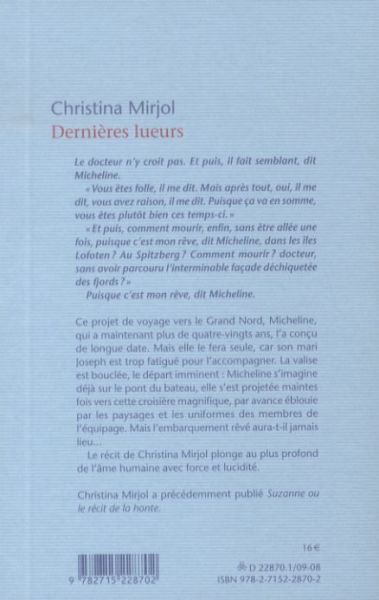 Produktbild: Derni&egrave;res lueurs