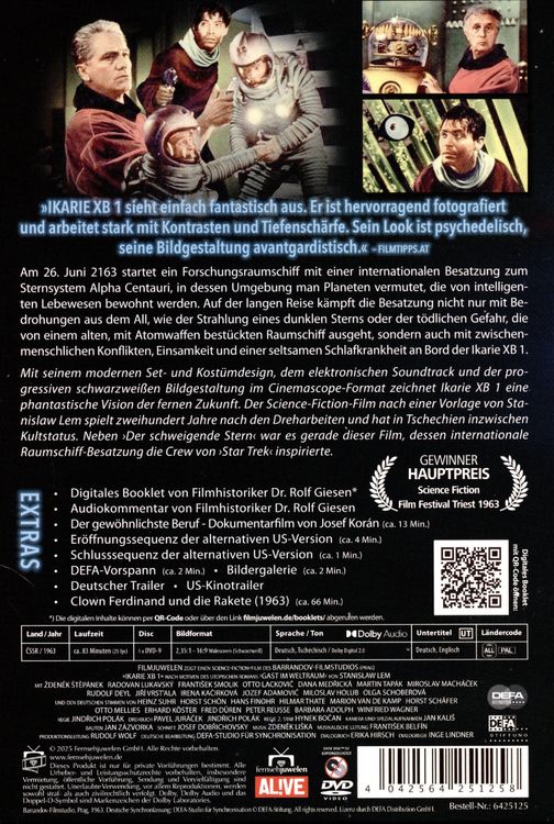 Produktbild: Ikarie XB 1 (1963) (Filmjuwelen / DEFA Science Fiction)