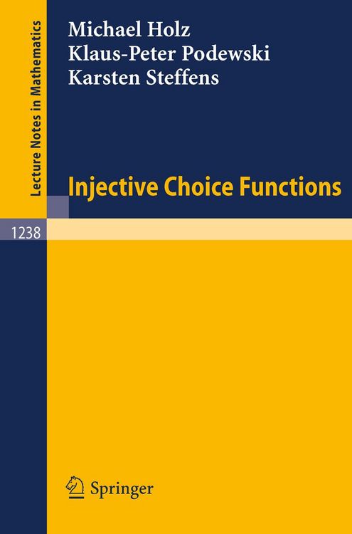 Produktbild: Injective Choice Functions