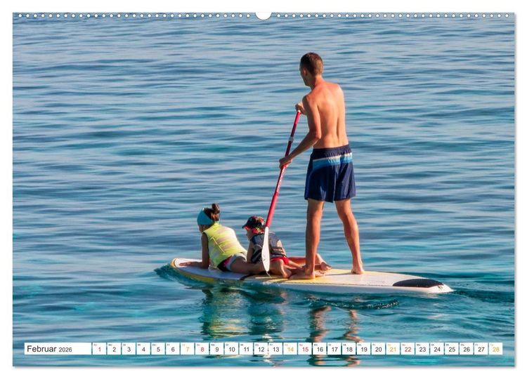 Produktbild: Stand-Up-Paddling SUP (hochwertiger Premium Wandkalender 2026 DIN A2 quer), Kunstdruck in Hochglanz