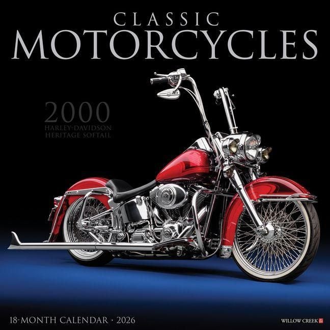 Produktbild: Classic Motorcycles 2026 Wall Calendar