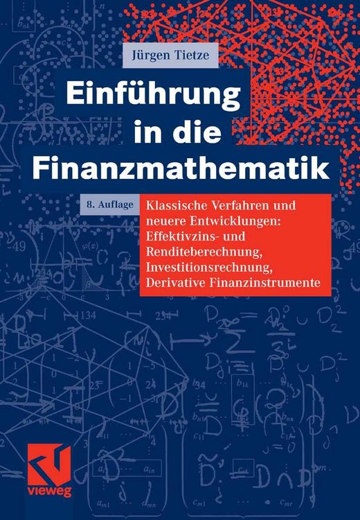 Produktbild: Einf&uuml;hrung in die Finanzmathematik