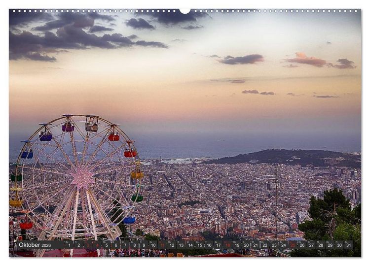 Produktbild: Barcelona Impressionen (hochwertiger Premium Wandkalender 2026 DIN A2 quer), Kunstdruck in Hochglanz