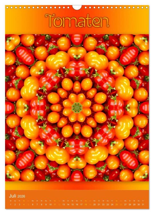 Produktbild: Kulinarische Mandalas (Wandkalender 2026 DIN A3 hoch), CALVENDO Monatskalender