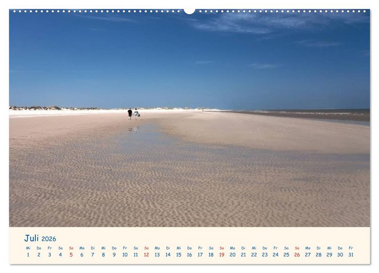 Produktbild: Urlaub auf Borkum (hochwertiger Premium Wandkalender 2026 DIN A2 quer), Kunstdruck in Hochglanz