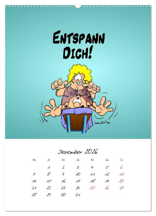 Produktbild: Trumix Cartoons - Gesundheit (Wandkalender 2026 DIN A2 hoch), CALVENDO Monatskalender