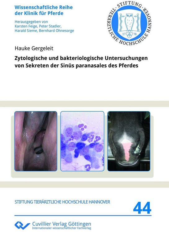 Produktbild: Zytologische und bakteriologische Untersuchungen von Sekreten der Sinus paranasales des Pferdes