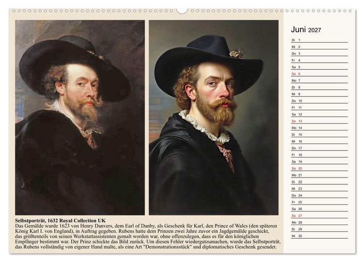 Produktbild: Rubens im neuen Licht (hochwertiger Premium Wandkalender 2027 DIN A2 quer), Kunstdruck in Hochglanz