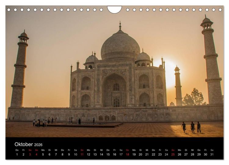Produktbild: Romantisches Indien (Wandkalender 2026 DIN A4 quer), CALVENDO Monatskalender