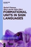 Produktbild: Formational Units in Sign Languages
