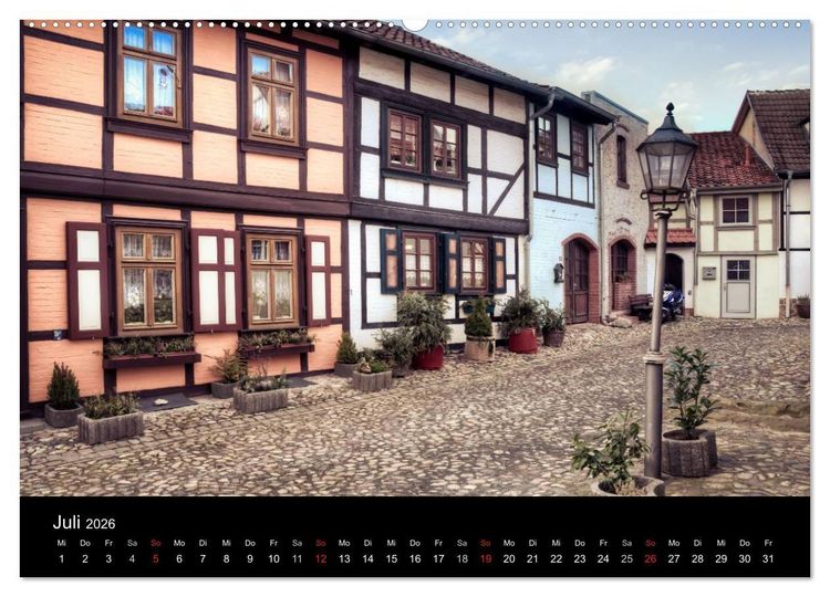 Produktbild: Fachwerk - wie aus einer anderen Zeit (hochwertiger Premium Wandkalender 2026 DIN A2 quer), Kunstdruck in Hochglanz