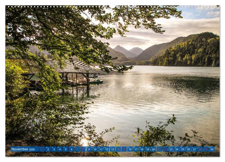 Produktbild: Allg&auml;u - Perle im S&uuml;den (hochwertiger Premium Wandkalender 2026 DIN A2 quer), Kunstdruck in Hochglanz