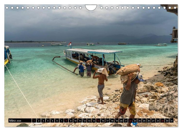 Produktbild: Indonesien: Gili Inseln (Wandkalender 2026 DIN A4 quer), CALVENDO Monatskalender