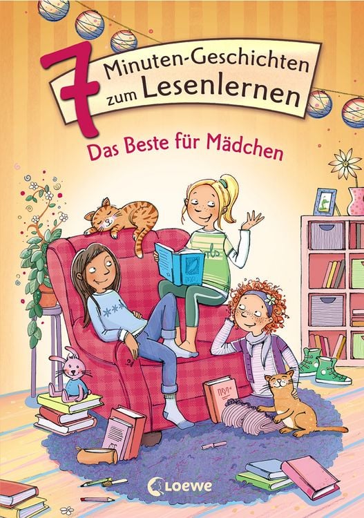 Produktbild: Lesel&ouml;wen - Das Original - 7-Minuten-Geschichten zum Lesenlernen - Das Beste f&uuml;r M&auml;dchen