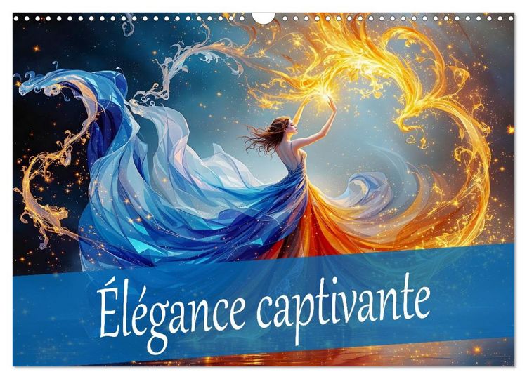 Produktbild: &Eacute;l&eacute;gance captivante (Calendrier mural 2026 DIN A3 vertical), CALVENDO calendrier mensuel