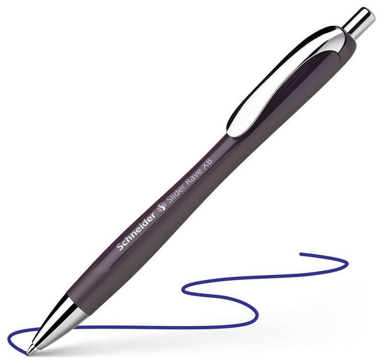Produktbild: Schneider Kugelschreiber Slider Rave plum, Mine Slider 755 XB blau