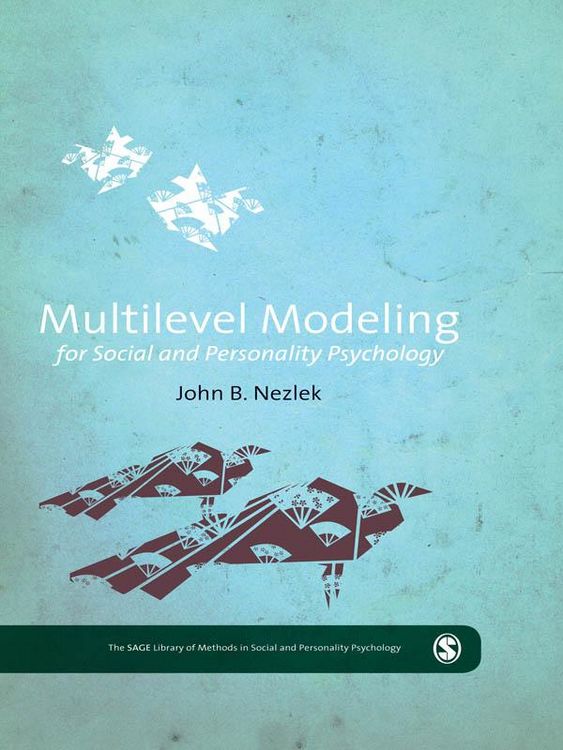 Produktbild: Multilevel Modeling for Social and Personality Psychology