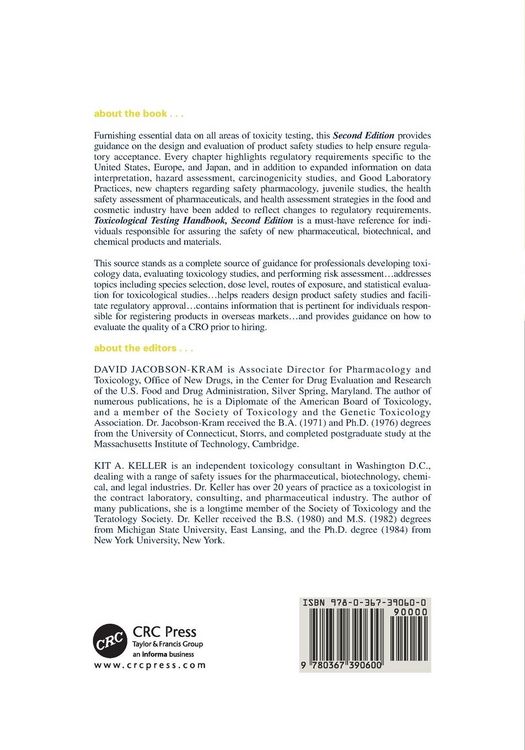 Produktbild: Toxicological Testing Handbook