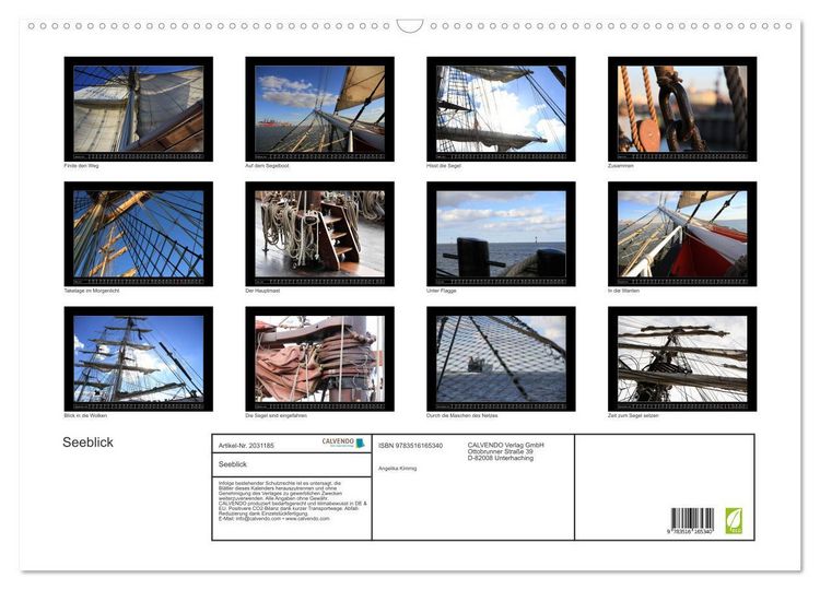 Produktbild: Seeblick (Wandkalender 2026 DIN A2 quer), CALVENDO Monatskalender