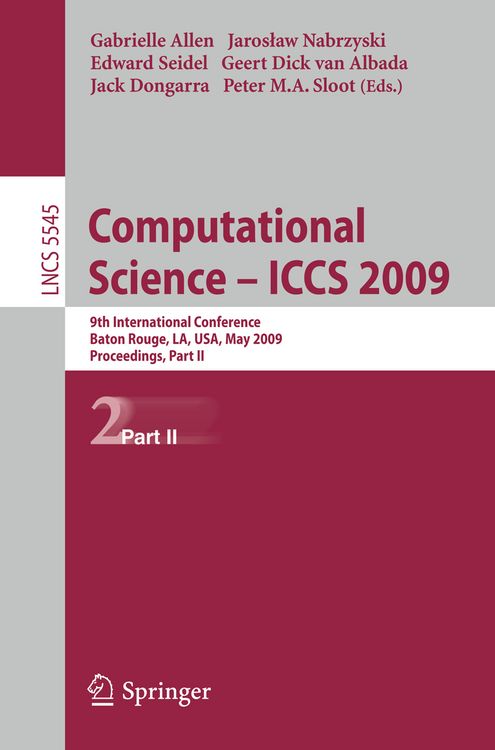 Produktbild: Computational Science &ndash; ICCS 2009