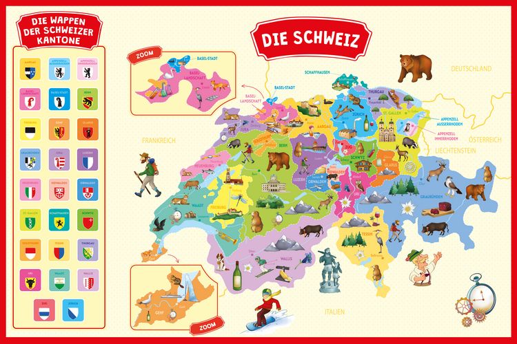 Produktbild: Meine Magnet-Box: Die Landkarte der Schweiz