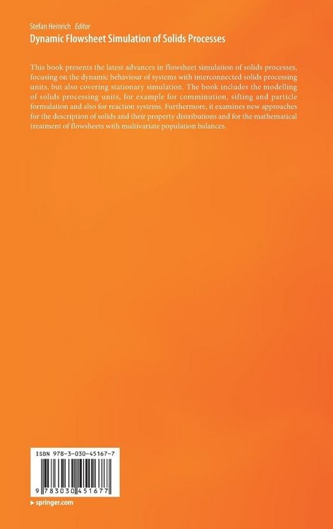 Produktbild: Dynamic Flowsheet Simulation of Solids Processes
