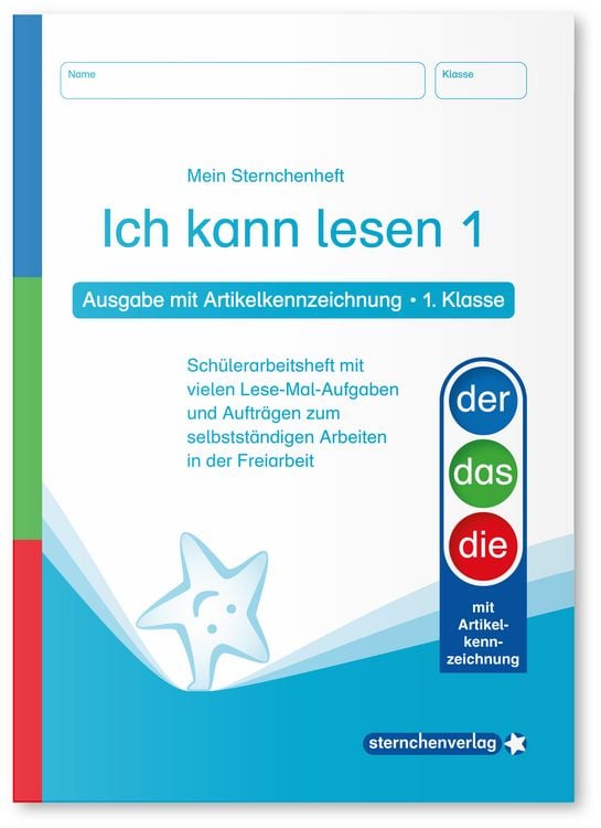 Produktbild: Ich kann lesen 1 und 2 - Ausgabe mit Artikelkennzeichnung (DaZ) f&uuml;r die 1. und 2. Klasse