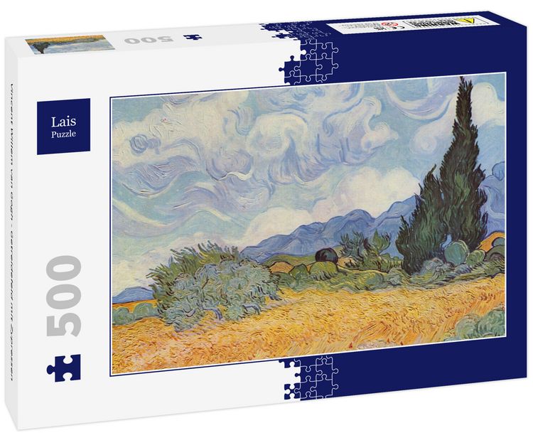 Produktbild: Lais Puzzle Vincent Willem van Gogh - Getreidefeld mit Zypressen 500 Teile
