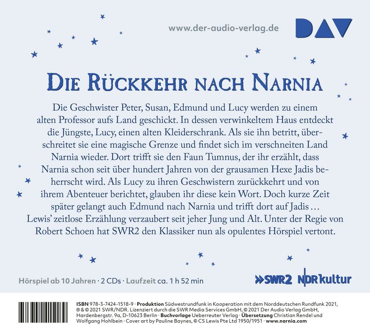Produktbild: Die Chroniken von Narnia &ndash; Teil 2: Der K&ouml;nig von Narnia