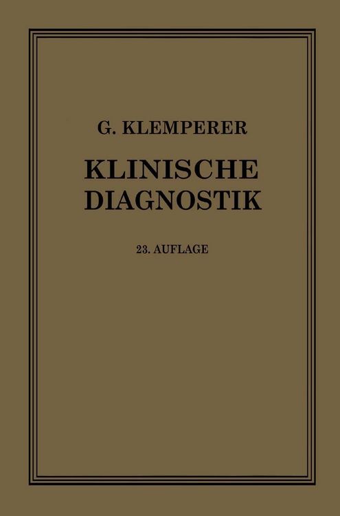 Produktbild: Grundriss der Klinischen Diagnostik