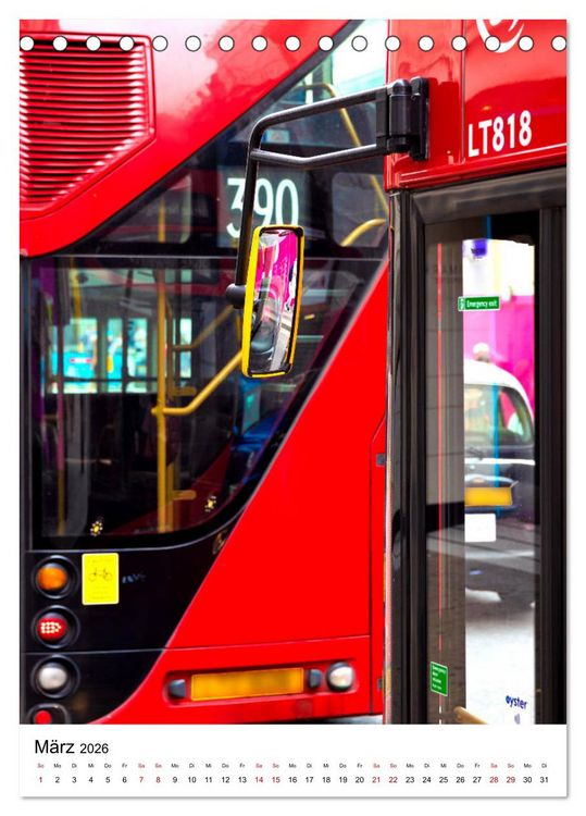 Produktbild: London, mal anders (Tischkalender 2026 DIN A5 hoch), CALVENDO Monatskalender