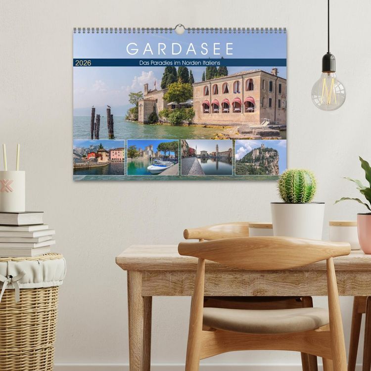 Produktbild: Gardasee, das Paradies im Norden Italiens (Wandkalender 2026 DIN A3 quer), CALVENDO Monatskalender