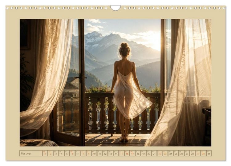 Produktbild: Sinnliche Tr&auml;umereien in Dessous (Wandkalender 2027 DIN A3 quer), CALVENDO Monatskalender