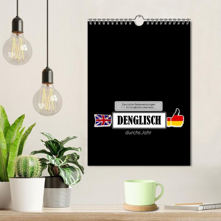 Produktbild: DENGLISCH durchs Jahr (Wandkalender 2026 DIN A4 hoch), CALVENDO Monatskalender