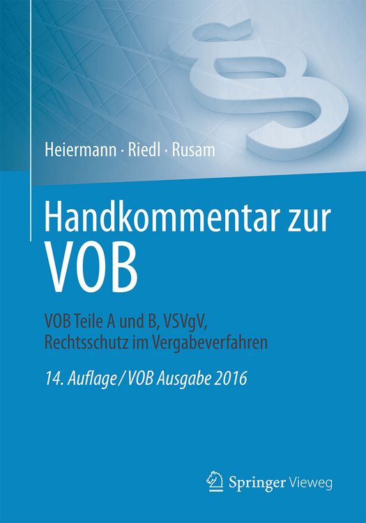 Produktbild: Handkommentar zur VOB