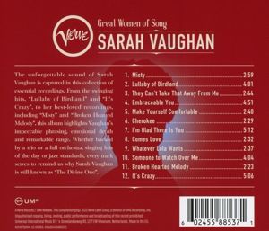 Produktbild: Great Women Of Song: Sarah Vaughan