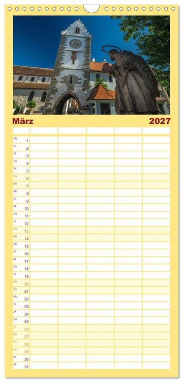 Produktbild: Familienplaner 2027 - &Uuml;berlingen am sch&ouml;nen Bodensee mit 5 Spalten (Wandkalender, 21 x 45 cm) CALVENDO