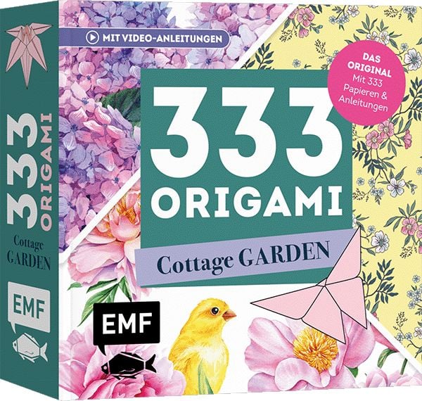 Produktbild: 333 Origami &ndash; Cottage Garden &ndash; Wundersch&ouml;ne Papiere falten f&uuml;r Blumen-Fans