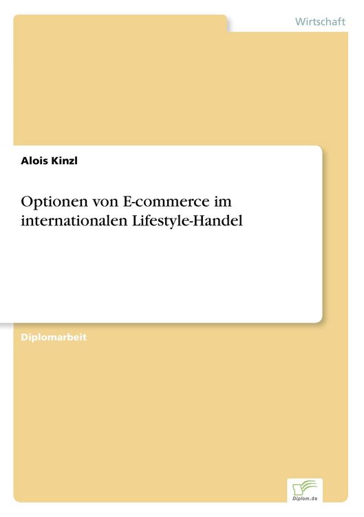Produktbild: Optionen von E-commerce im internationalen Lifestyle-Handel