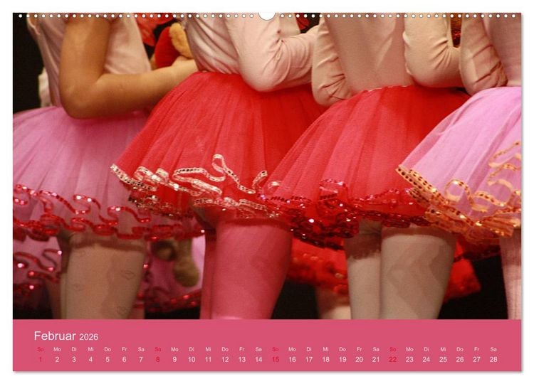 Produktbild: M&auml;dchentr&auml;ume - Ballett und Tanz (hochwertiger Premium Wandkalender 2026 DIN A2 quer), Kunstdruck in Hochglanz