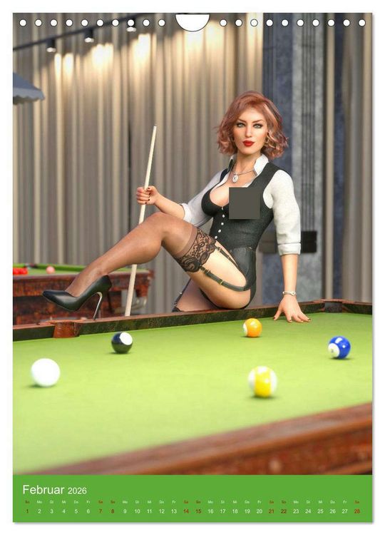 Produktbild: Pin Up Sport (Wandkalender 2026 DIN A4 hoch), CALVENDO Monatskalender