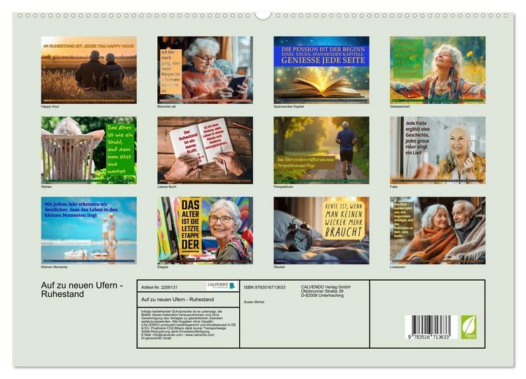 Produktbild: Auf zu neuen Ufern - Ruhestand (hochwertiger Premium Wandkalender 2026 DIN A2 quer), Kunstdruck in Hochglanz