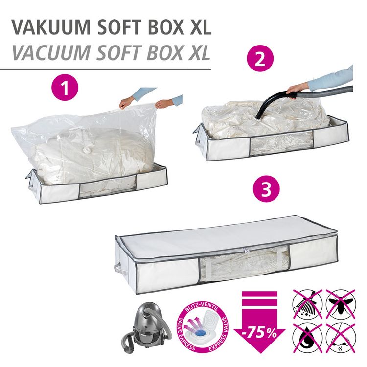 Produktbild: Vakuum Soft Unterbett-Box, bis zu 75 % Platzersparnis