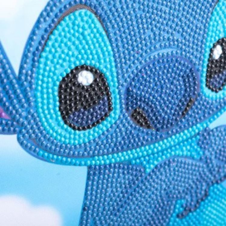 Produktbild: Craft Buddy CAS-DNY901L - Crystal Art Scroll, Disney Lilo & Stitch, Motiv: Stitch, Scrollbild 35x45cm, Kristallkunst-Bastelset