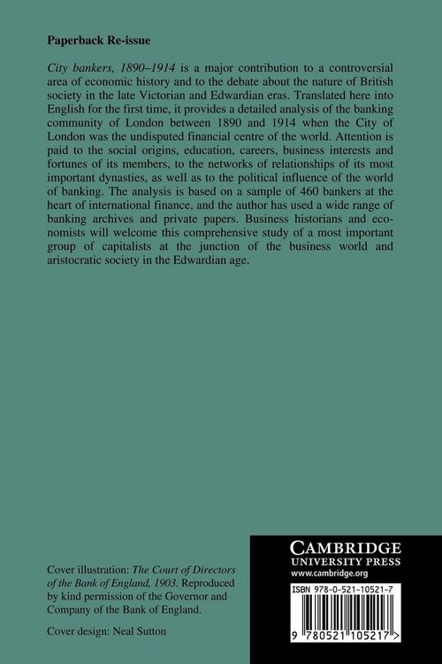 Produktbild: City Bankers, 1890 1914
