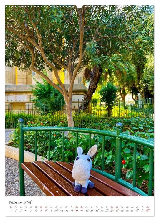 Produktbild: Schorschi auf Reisen ein kleiner Esel unterwegs auf der Insel Malta (Wandkalender 2026 DIN A2 hoch), CALVENDO Monatskalender